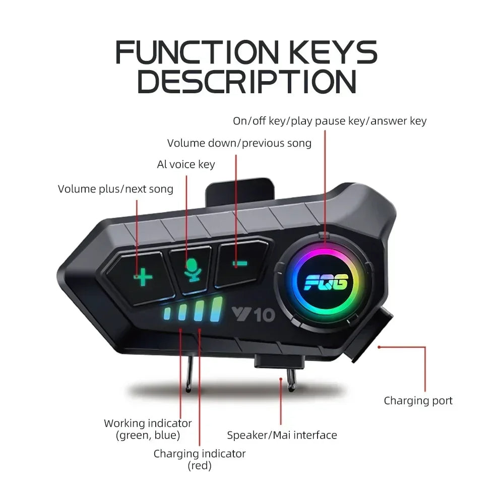 Auricular Bluetooth de Motocicleta
