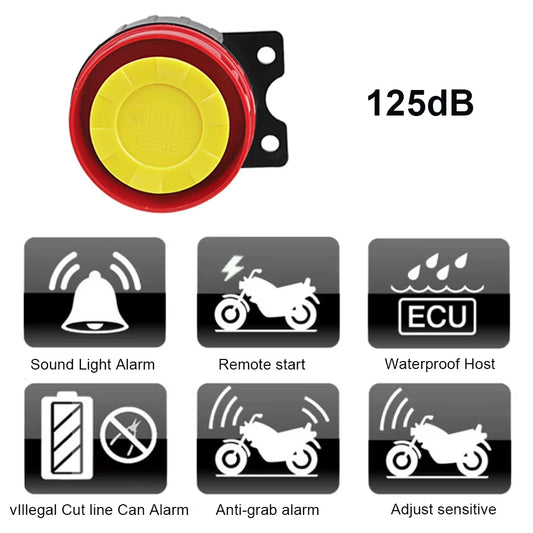 Sistema Completo de Alarma para Motocicleta