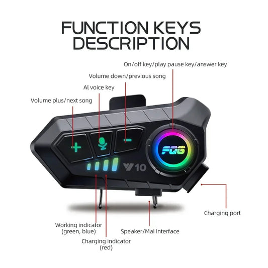 Auricular Bluetooth  de Motocicleta
